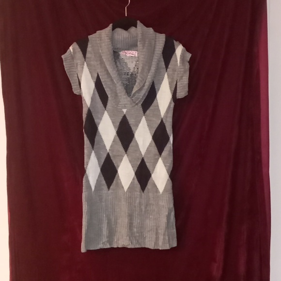 Knit minded, long Sweater Black white gray - Picture 1 of 2